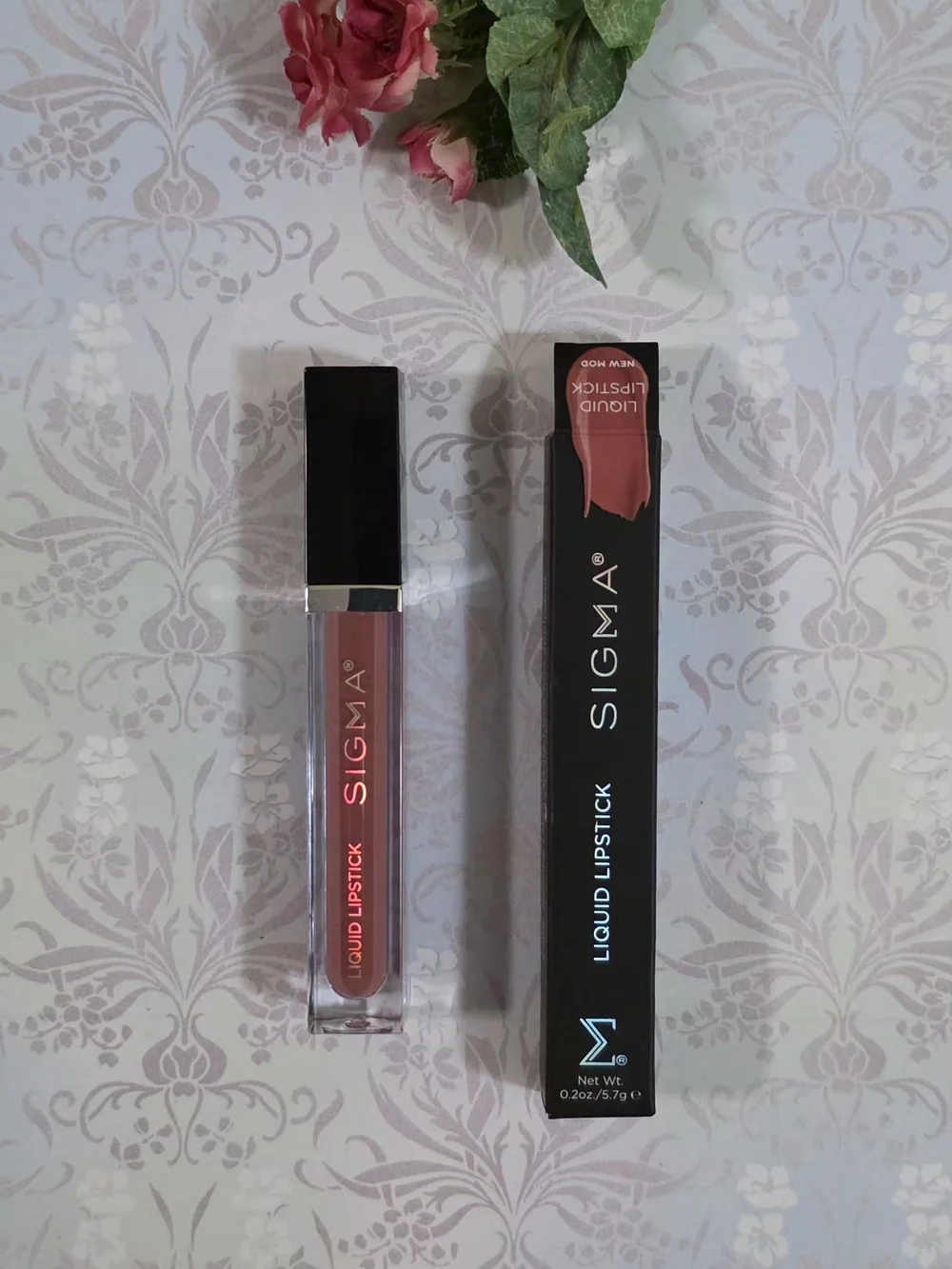 BNIB Sigma Beauty Liquid Lipstick - Warm Rose (Women Makeup)
